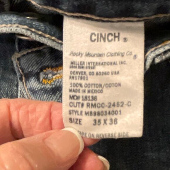 Cinch Silver Men’s Western/Cowboy/Work Pants - Picture 10 of 13